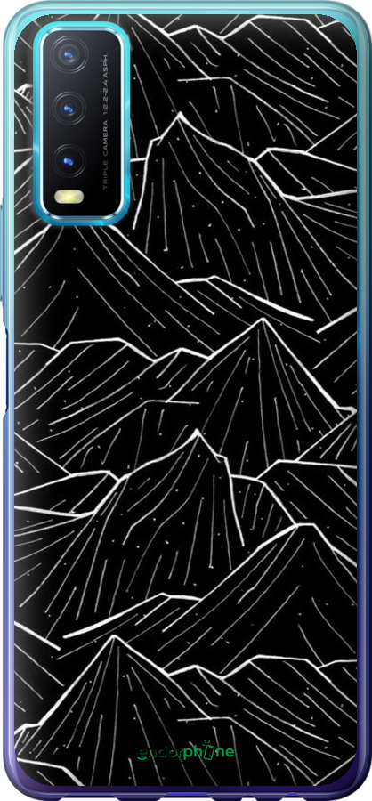 2D пластиковый чехол С изображением Темных гор для Vivo Y20 - 6489t-2078 изображение 