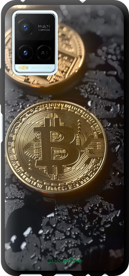 TPU чехол Вулканійчний Bitcoin для Vivo Y21 - 6092b-669 изображение 