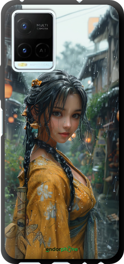 TPU чехол Anime-girl для Vivo Y21 - 6133b-669 изображение 