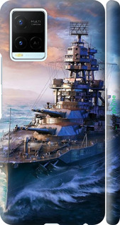3D пластиковий матовий чехол Військовий корабель, world of tanks, wargaming для Vivo Y21 - 6461m-669 изображение 