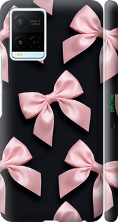 3D пластиковий матовий чехол Coquette Ribbons Dark Coquette для Vivo Y21 - 6767m-669 изображение 