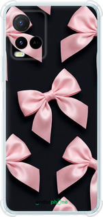 Силикон с усиленными углами чехол Coquette Ribbons Dark Coquette для Vivo Y21 - 6767sp-669 изображение 