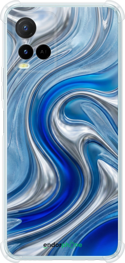 Силіконовий протиударний с посиленими кутами чехол Liquid Chrome для Vivo Y21 - 6781sp-669 изображение 
