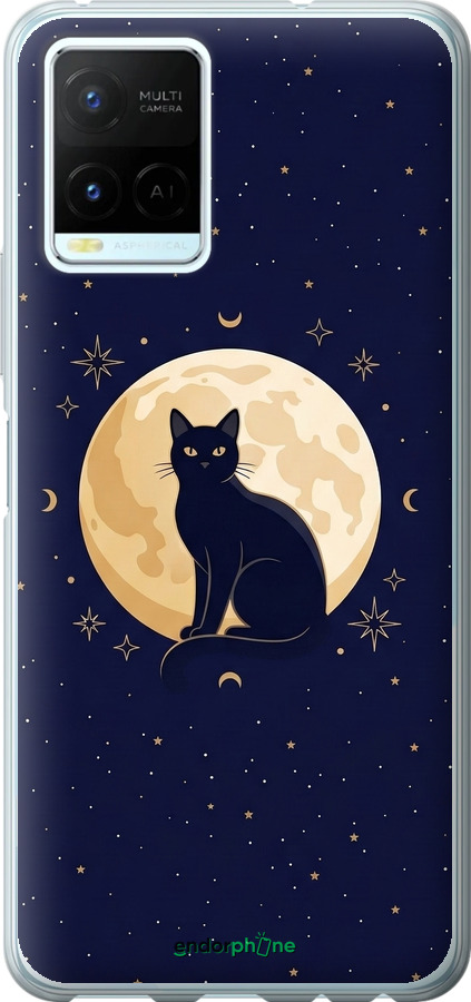 Силіконовий чехол Cute Cat Celestial/Witchy для Vivo Y21s - 6787u-2550 изображение 