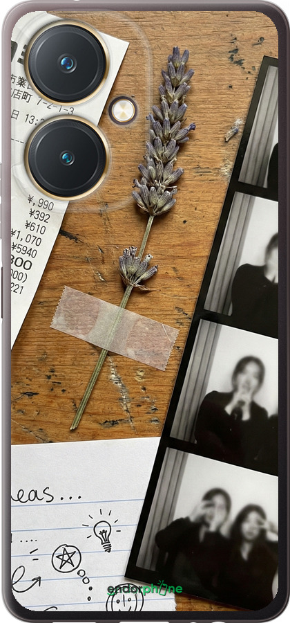 Силиконовый чехол Aesthetic Scrapbook Collage для Vivo Y27 - 6773u-579 изображение 