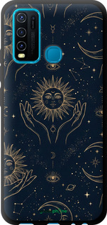 TPU чехол Celestial Harmony: Sun & Moon Gold Mystic Pattern для Vivo Y30 - 6778b-2154 изображение 