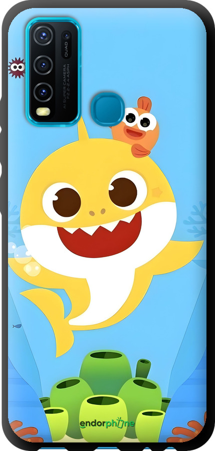 TPU чехол Бейби Шарк для Vivo Y30 - 6303b-2154 изображение 