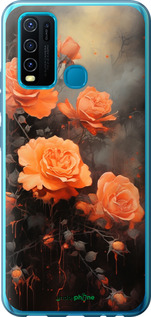 2D пластиковый чехол Оранжевые розы для Vivo Y30 - 5944t-2154 изображение 