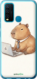 Силиконовый чехол 'Funny Capybara CEO Working' для Vivo Y30 изображение 1