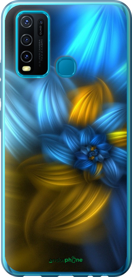 

Силіконовий чохол "Візерунок 46" для Vivo Y30, Синій