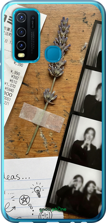 Силиконовый чехол Aesthetic Scrapbook Collage для Vivo Y30 - 6773u-2154 изображение 