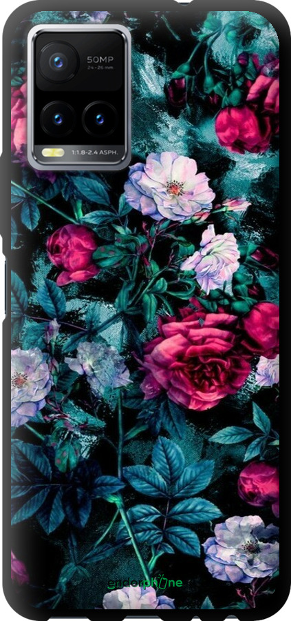TPU чехол Сад та троянди для Vivo Y33s - 6483b-2643 изображение 