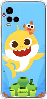 Силіконовий протиударний с посиленими кутами чехол Бейби Шарк для Vivo Y33s - 6303sp-2643 изображение 