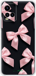 Силикон с усиленными углами чехол Coquette Ribbons Dark Coquette для Vivo Y33s - 6767sp-2643 изображение 
