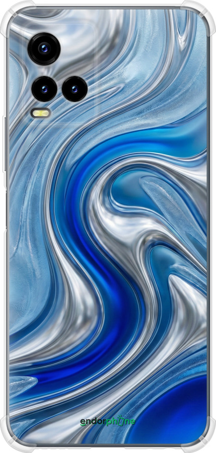 Силикон с усиленными углами чехол Liquid Chrome для Vivo Y33s - 6781sp-2643 изображение 