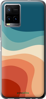 Силіконовий чехол У стилі ретро з хвилями для Vivo Y33s - 6531u-2643 изображение 