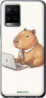 Силиконовый чехол Funny Capybara CEO Working для Vivo Y33s - 6777u-2643 изображение 