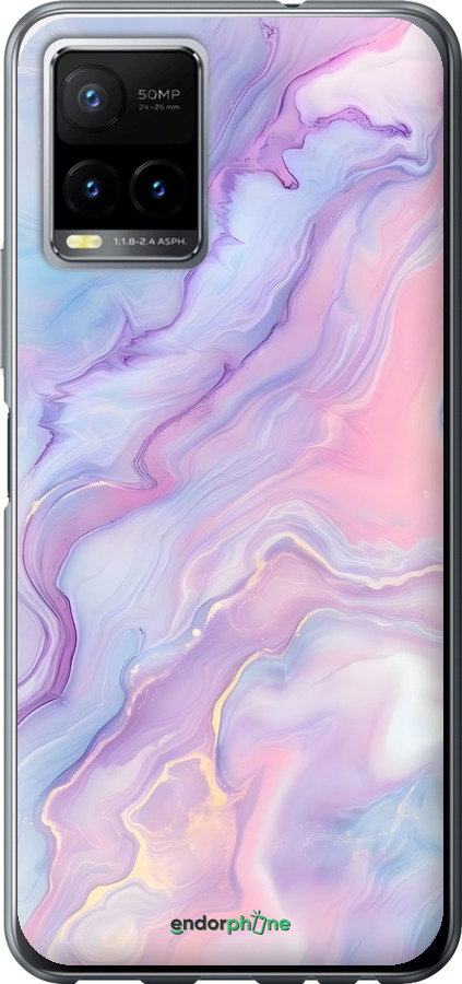 Силіконовий чехол Нежный мрамор для Vivo Y33s - 6310u-2643 изображение 