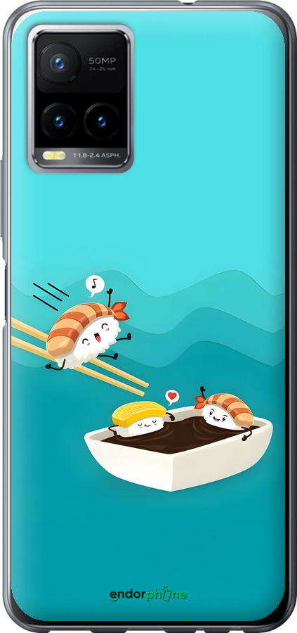 Силіконовий чехол Суші для Vivo Y33s - 6354u-2643 изображение 