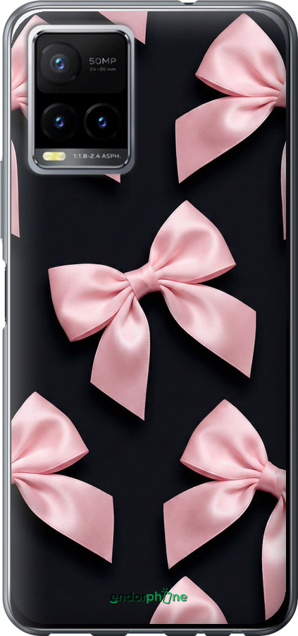 Силиконовый чехол Coquette Ribbons Dark Coquette для Vivo Y33s - 6767u-2643 изображение 