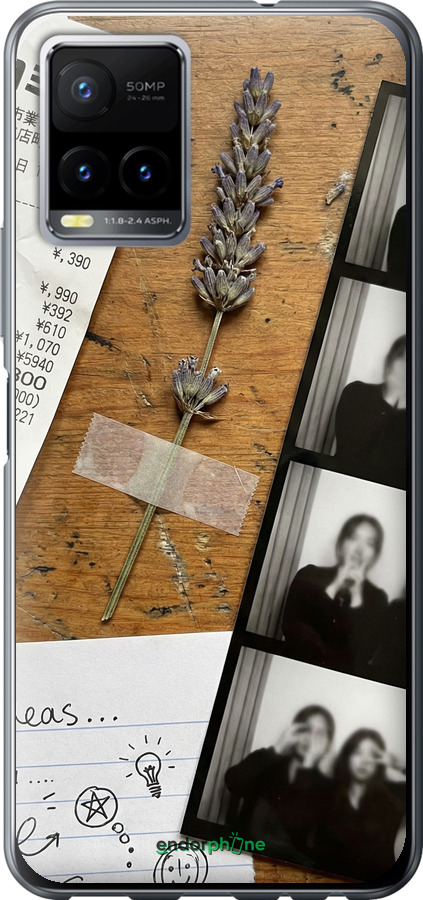 Силиконовый чехол Aesthetic Scrapbook Collage для Vivo Y33s - 6773u-2643 изображение 