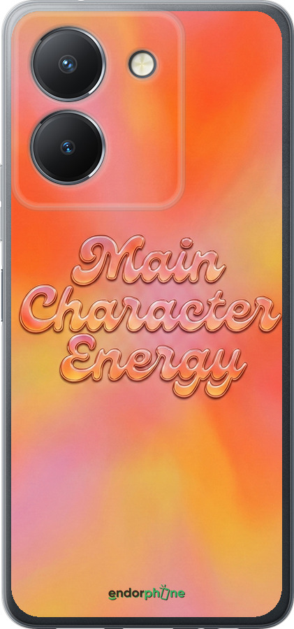 Силиконовый чехол Aura Gradient Main Character Energy Aesthetic Y2K для Vivo Y27 5G - 6783u-3407 изображение 