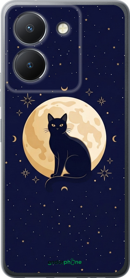 Силиконовый чехол Cute Cat Celestial/Witchy для Vivo Y27 5G - 6787u-3407 изображение 
