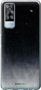 Силиконовый чехол Сині хмари, Синій місяць для Vivo Y51 2020 - 6396u-2241 изображение 