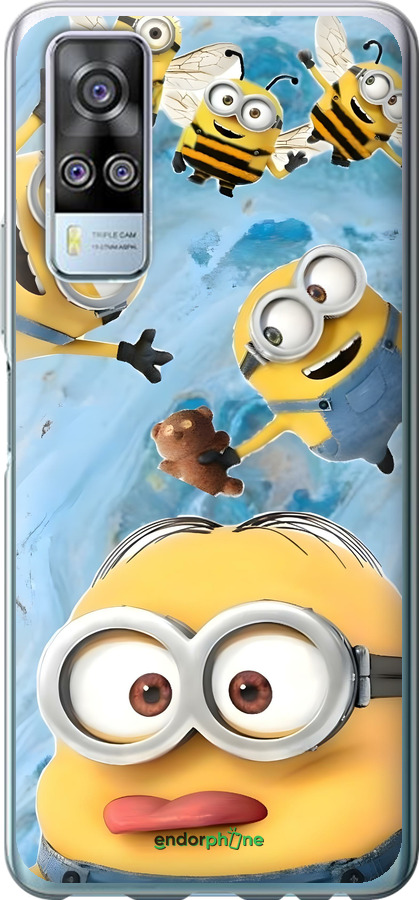 Силиконовый чехол Миньоны для Vivo Y51 2020 - 6386u-2241 изображение 