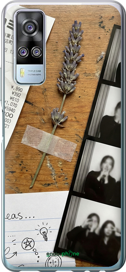 Силиконовый чехол Aesthetic Scrapbook Collage для Vivo Y51 2020 - 6773u-2241 изображение 