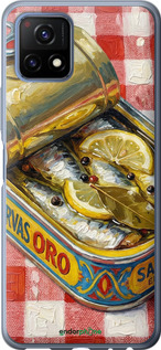Силиконовый чехол Vintage Sardine Tin Phone для Vivo Y52S - 6772u-2242 изображение 