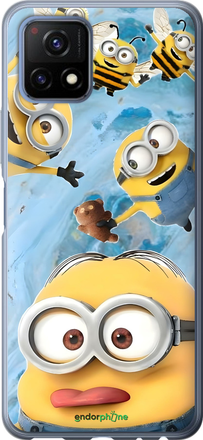 Силиконовый чехол Миньоны для Vivo Y52S - 6386u-2242 изображение 