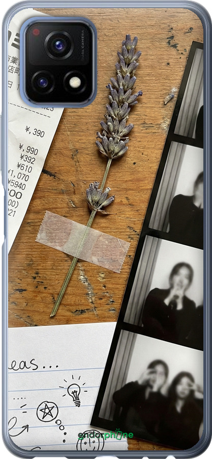 Силиконовый чехол Aesthetic Scrapbook Collage для Vivo Y52S - 6773u-2242 изображение 