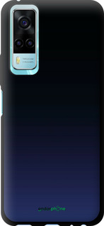 TPU чехол Градієнт у темно-синьому стилі для Vivo Y31 - 6542b-584 изображение 