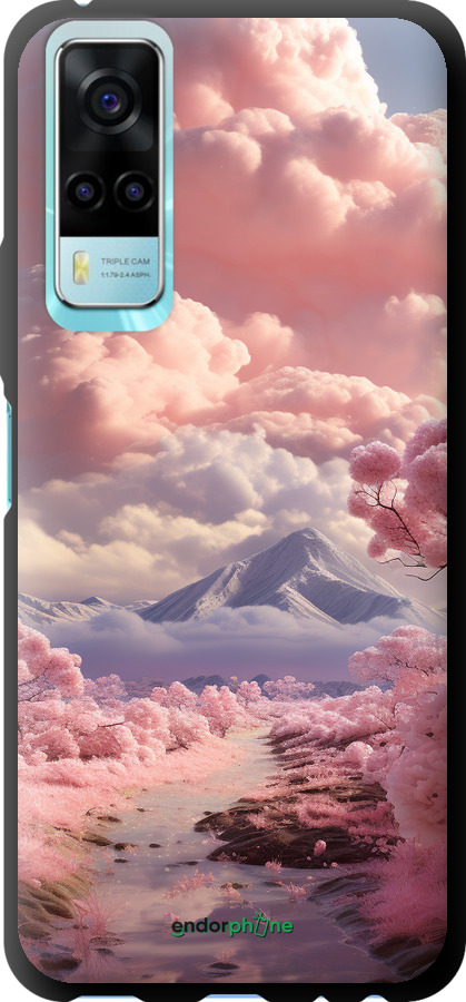 TPU чехол Рожеві хмари для Vivo Y31 - 5660b-584 изображение 