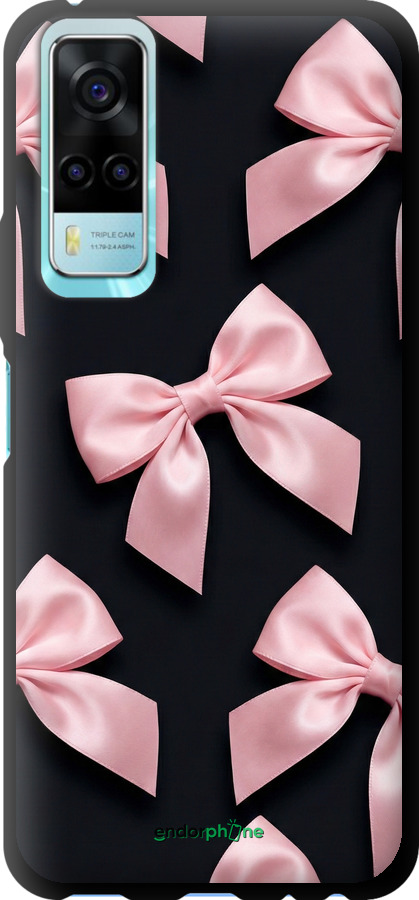 TPU чехол Coquette Ribbons Dark Coquette для Vivo Y53s - 6767b-2438 изображение 