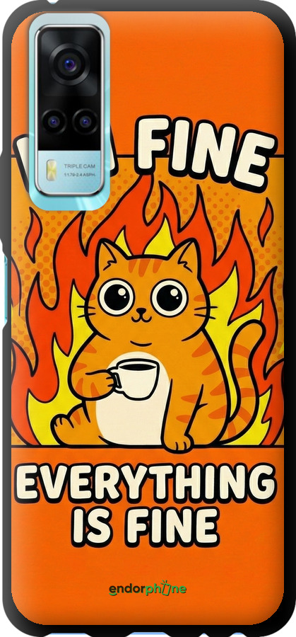 TPU чехол Funny Cat для Vivo Y53s - 6786b-2438 изображение 