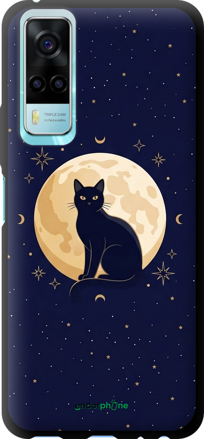 TPU чехол Cute Cat Celestial/Witchy для Vivo Y53s - 6787b-2438 изображение 