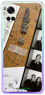 Силикон с усиленными углами чехол Aesthetic Scrapbook Collage для Vivo Y53s - 6773sp-2438 изображение 