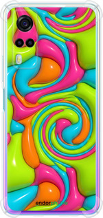 Силикон с усиленными углами чехол Y2K Jelly Dream для Vivo Y53s - 6780sp-2438 изображение 