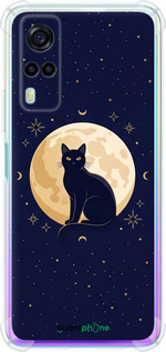 Силіконовий протиударний с посиленими кутами чехол Cute Cat Celestial/Witchy для Vivo Y53s - 6787sp-2438 изображение 