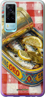 Силиконовый чехол Vintage Sardine Tin Phone для Vivo Y53s - 6772u-2438 изображение 