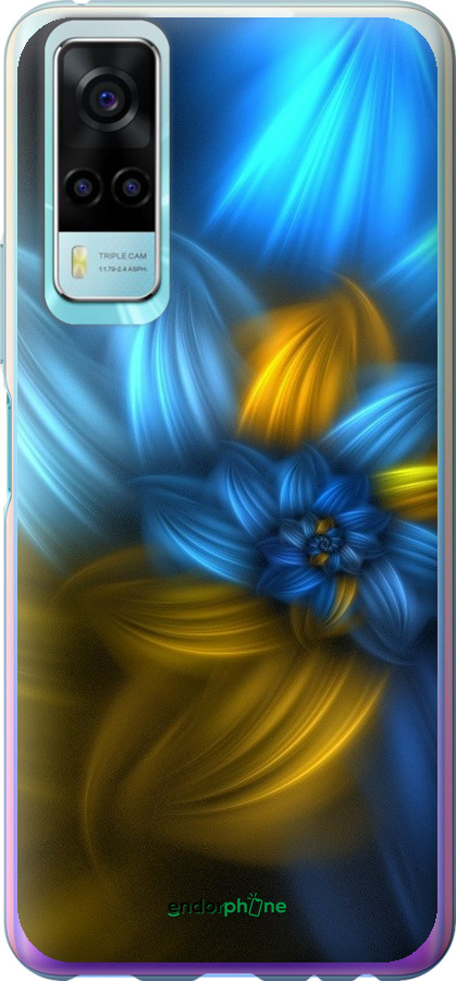 

Силіконовий чохол "Візерунок 46" для Vivo Y53s, Синій