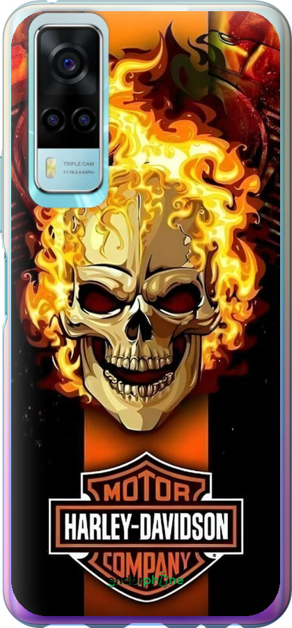 Силіконовий чехол Харлей девидсон для Vivo Y31 - 6370u-584 изображение 