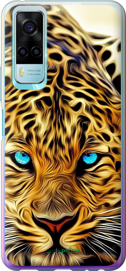 Силиконовый чехол Леопард для Vivo Y53s - 6611u-2438 изображение 