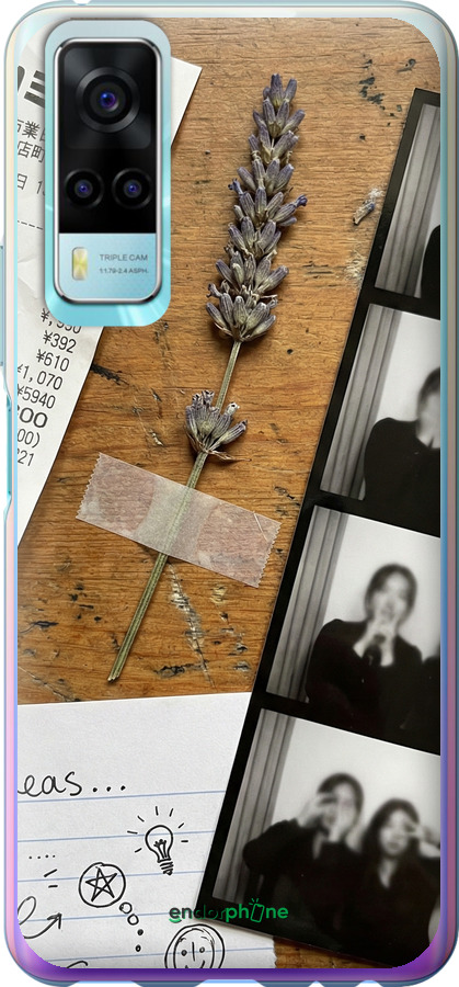 Силиконовый чехол Aesthetic Scrapbook Collage для Vivo Y53s - 6773u-2438 изображение 