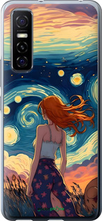 Силіконовий чехол Дівчина Арт для Vivo Y73S - 6325u-2159 изображение 