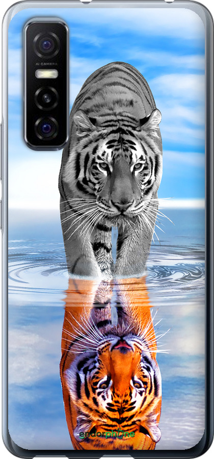 Силіконовий чехол Тигр для Vivo Y73S - 6016u-2159 изображение 