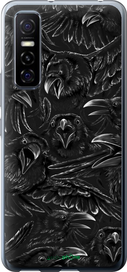 Силіконовий чехол Вороня лють для Vivo Y73S - 6474u-2159 изображение 