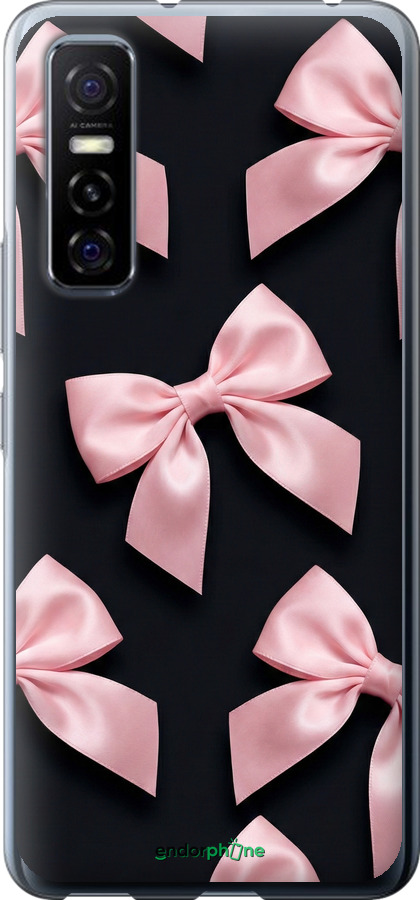 Силиконовый чехол Coquette Ribbons Dark Coquette для Vivo Y73S - 6767u-2159 изображение 